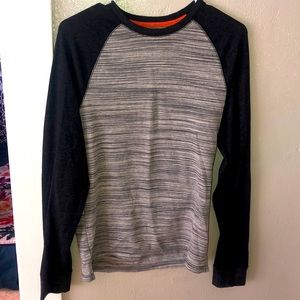 URBAN PIPELINE LONG SLEEVE THERMAL BLUE T-SHIRT